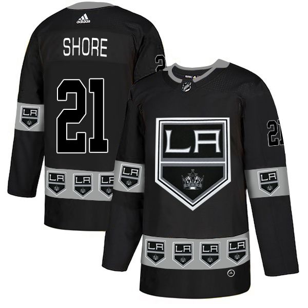 Men Los Angeles Kings #21 Shore Black Adidas Fashion NHL Jersey